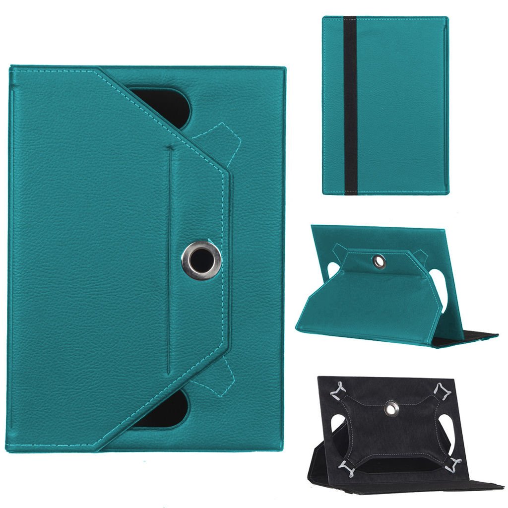 Universal Standlı 8 İnç Deri Tablet Kılıfı Yeşil
